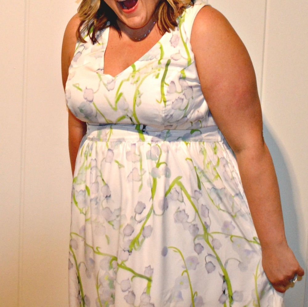 Modcloth dress with bow back size 2x